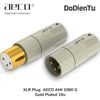 aeco AMI 1060 (G) XLR Plug - Tellurium Copper Gold Plated 10u - Ø12mm (2 pcs)