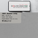  18001 vải lót chắn sáng cán phủ bạc BLACKOUT LINING 1 màu copyright 1999 