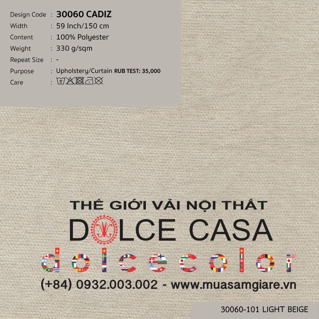  30060 vải đa năng CADIZ 7 màu copyright 2022 