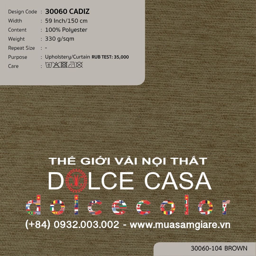 30060 vải đa năng CADIZ 7 màu copyright 2022 