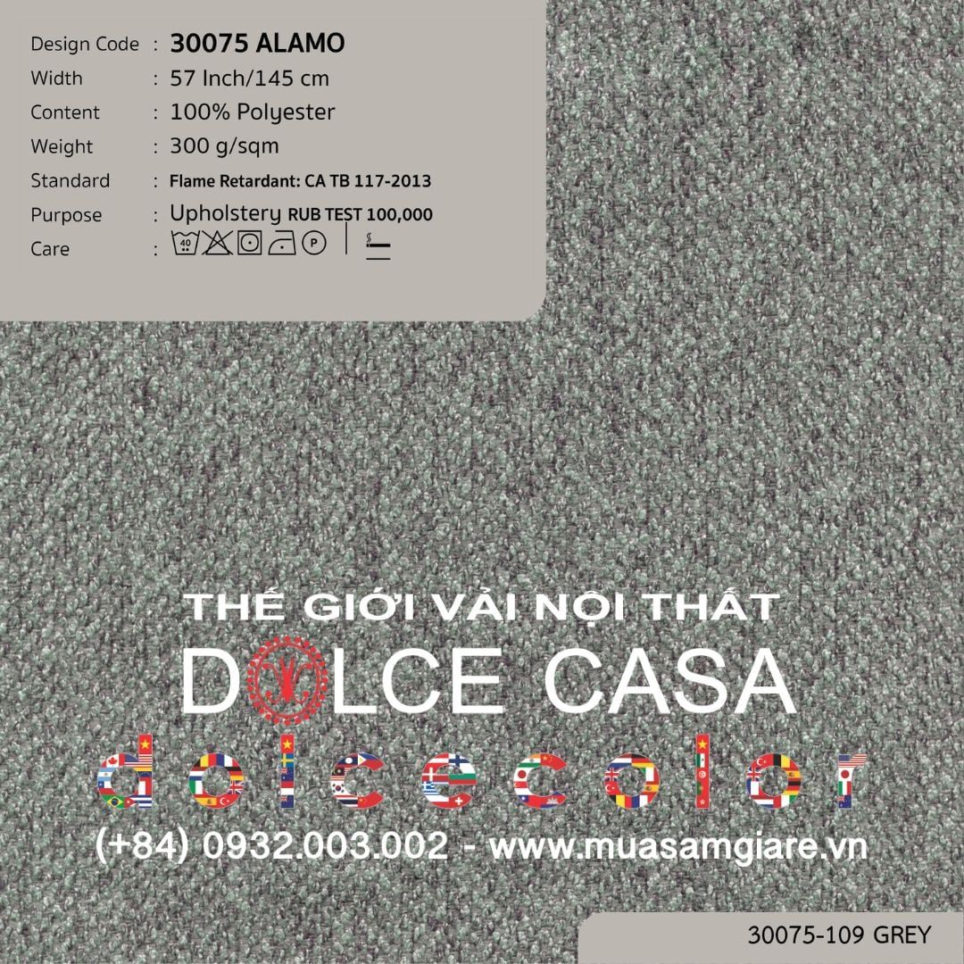  30075 ALAMO vải bọc ghế Nitas Thái Lan 2023 145cm 