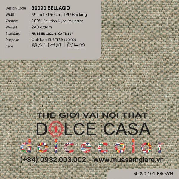  30090 vải ngoài trời BELLAGIO 2 màu copyright 2024 