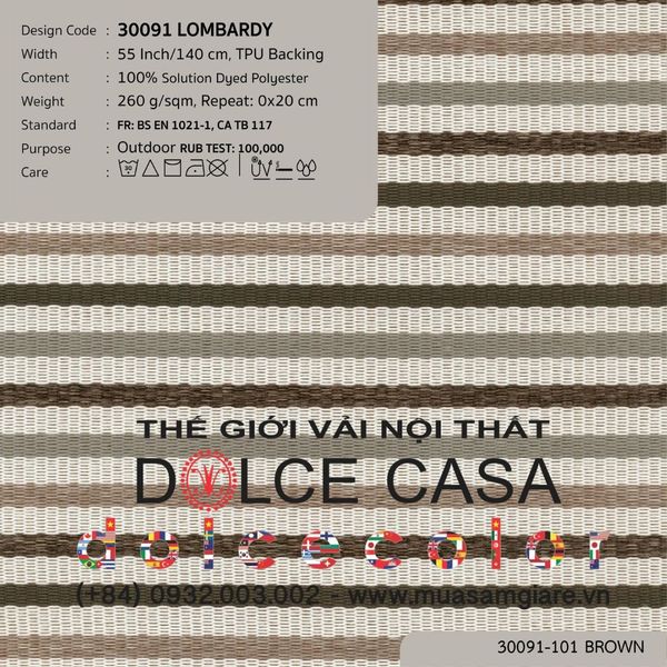  30091 vải ngoài trời LOMBARDY 4 màu copyright 2024 