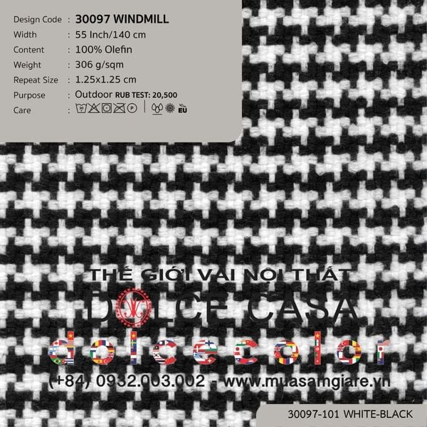  30097 vải ngoài trời WINDMILL 4 màu copyright 2024 