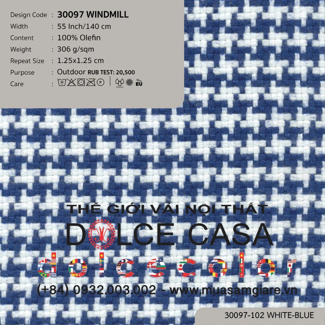  30097 vải ngoài trời WINDMILL 4 màu copyright 2024 