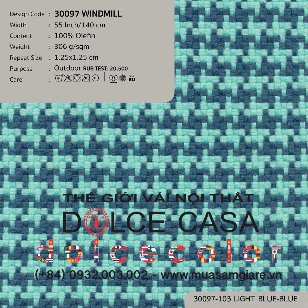  30097 vải ngoài trời WINDMILL 4 màu copyright 2024 