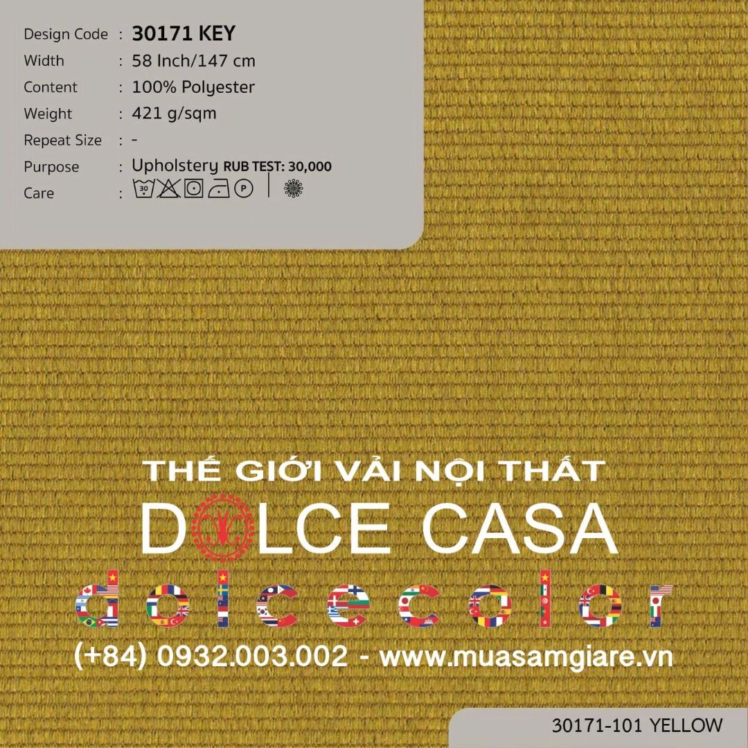  30171 CAMBRIDGE vải bọc ghế Nitas Thái Lan 2022 147cm 