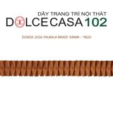  FALBALA ISORIA 2026 dây viền trang trí nhúm xếp bèo sẵn tại kho nhà SX 