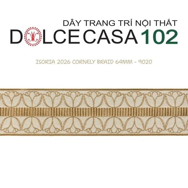  CORNELY ISORIA 2026 dây viền thêu trang trí có tại kho nhà SX 