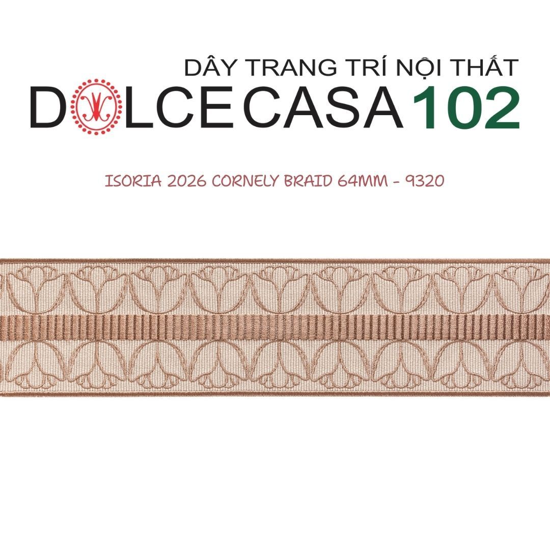  CORNELY ISORIA 2026 dây viền thêu trang trí có tại kho nhà SX 