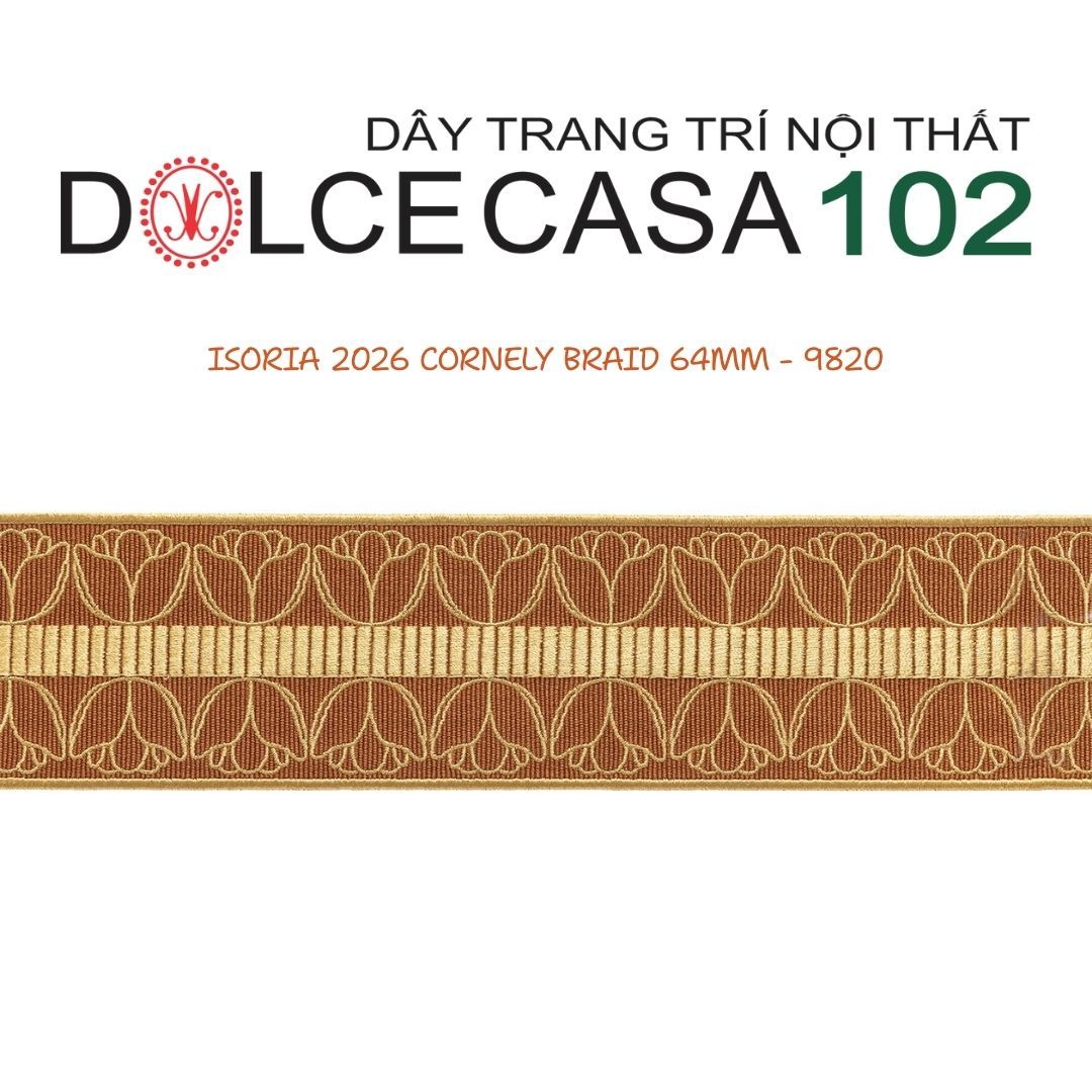  CORNELY ISORIA 2026 dây viền thêu trang trí có tại kho nhà SX 