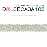  ICONA ISORIA 2026 dây viền thêu có mép cong hình sò có tại kho nhà SX 