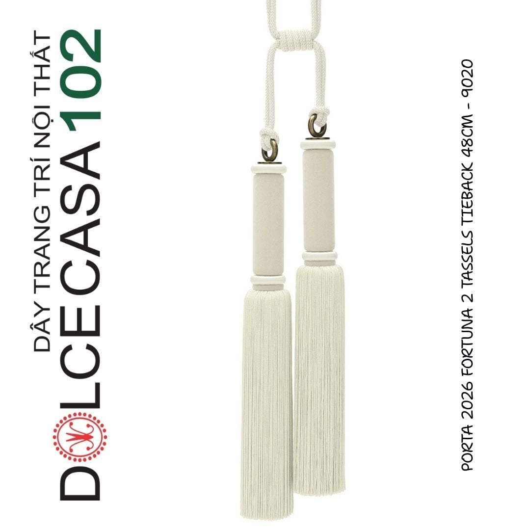  FORTUNA PORTA 2026 dây vén màn rèm 2 hoa cau có tại kho nhà SX 