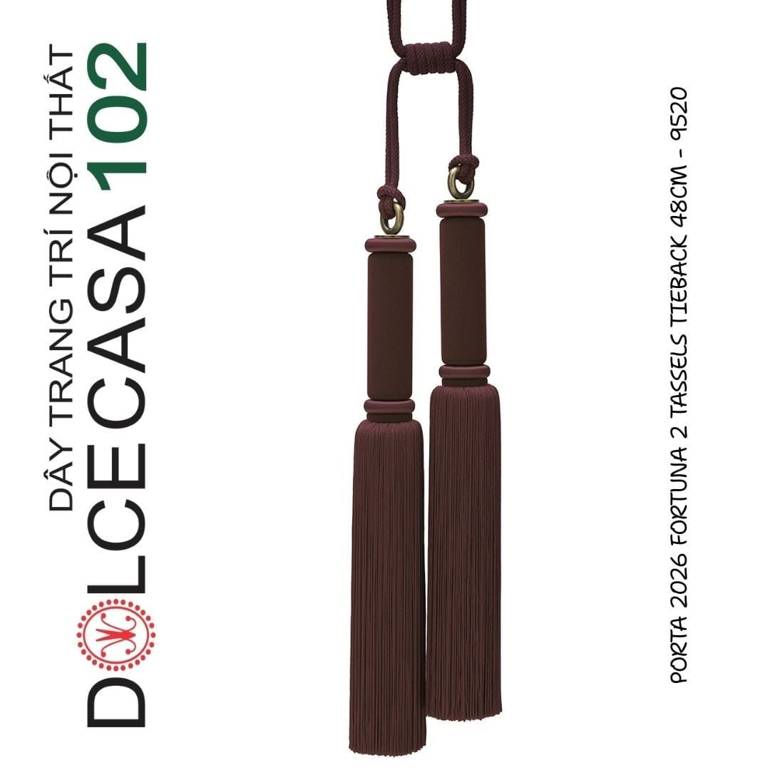  FORTUNA PORTA 2026 dây vén màn rèm 2 hoa cau có tại kho nhà SX 