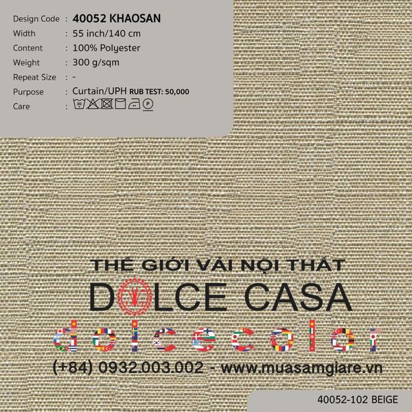  40052 vải đa năng KHAOSAN 4 màu copyright 2024 