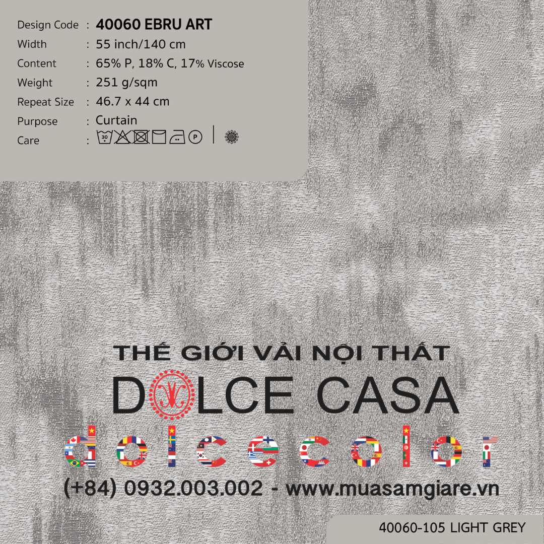  40060 vải màn rèm cửa EBRU ART 6 màu copyright 2025 
