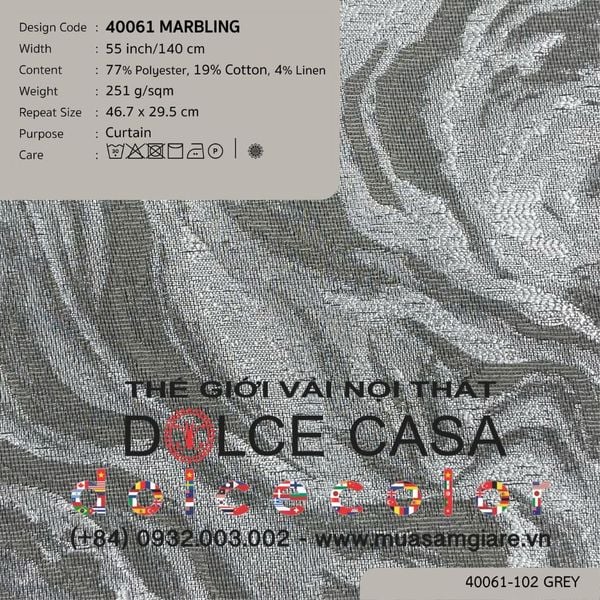  40061 vải màn rèm cửa MARBLING 2 màu copyright 2025 