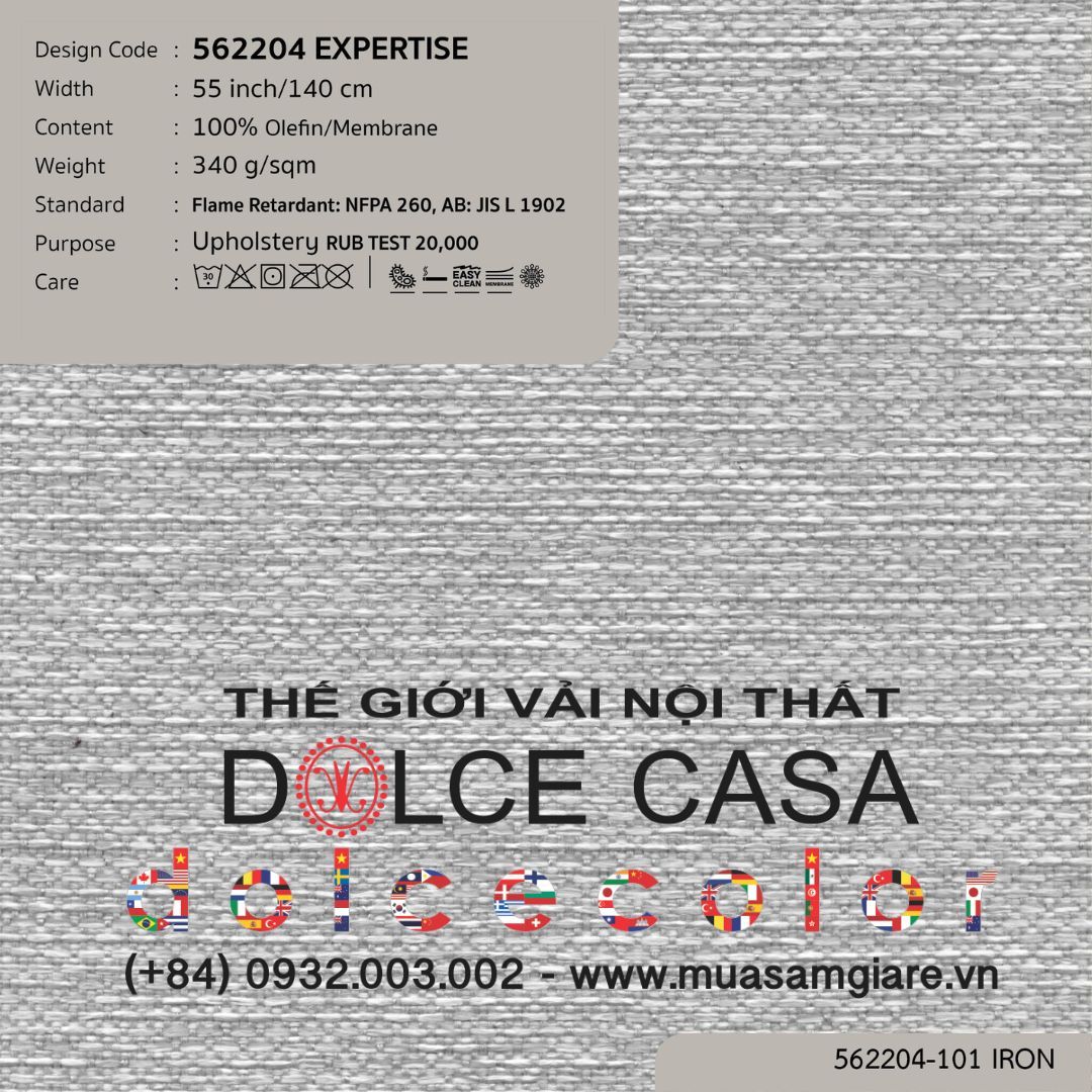  562204 EXPERTISE vải bọc ghế Nitas Thái Lan 2023 140cm 