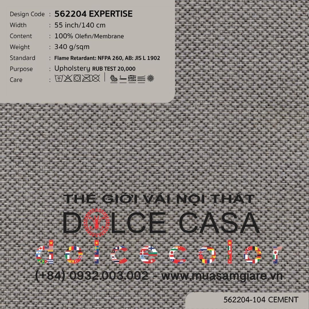  562204 EXPERTISE vải bọc ghế Nitas Thái Lan 2023 140cm 