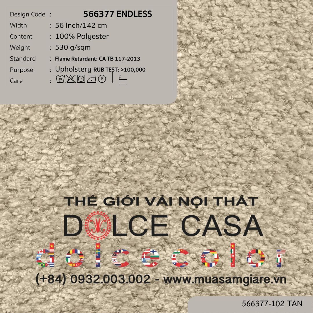  566377 ENDLESS vải bọc ghế Nitas Thái Lan 2013 142cm 