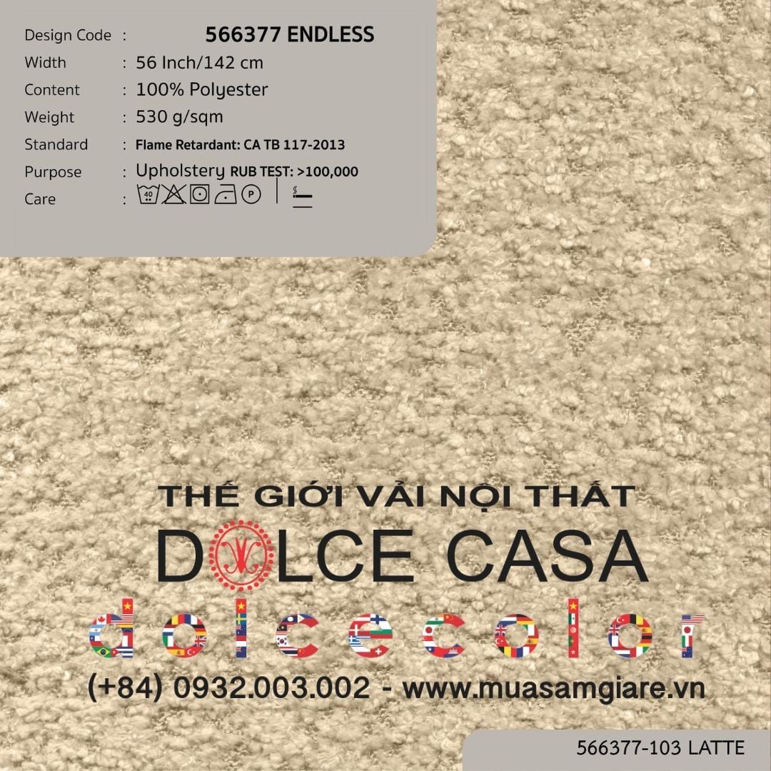  566377 ENDLESS vải bọc ghế Nitas Thái Lan 2013 142cm 