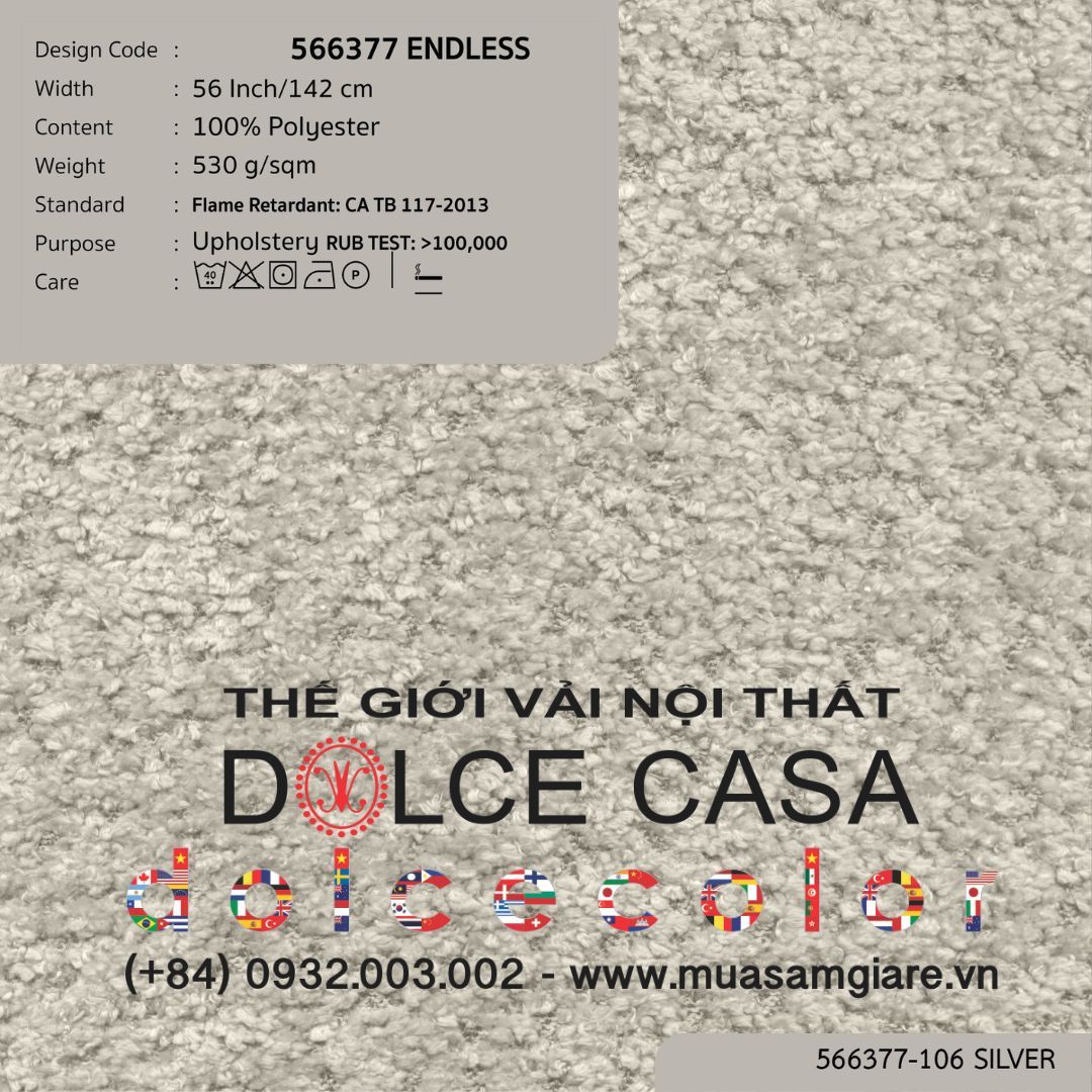  566377 ENDLESS vải bọc ghế Nitas Thái Lan 2013 142cm 