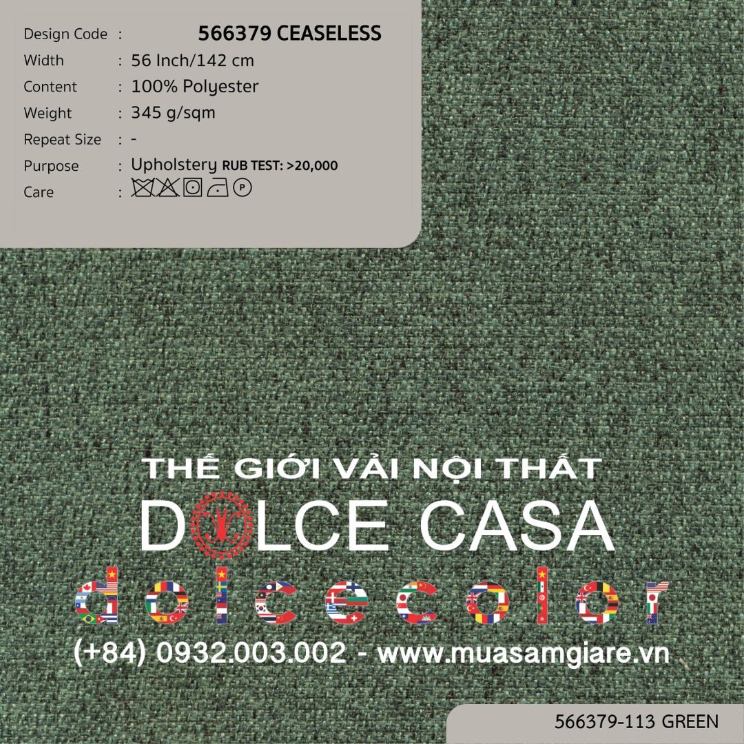  566379 CEASELESS vải bọc ghế Nitas Thái Lan 2023 142cm 