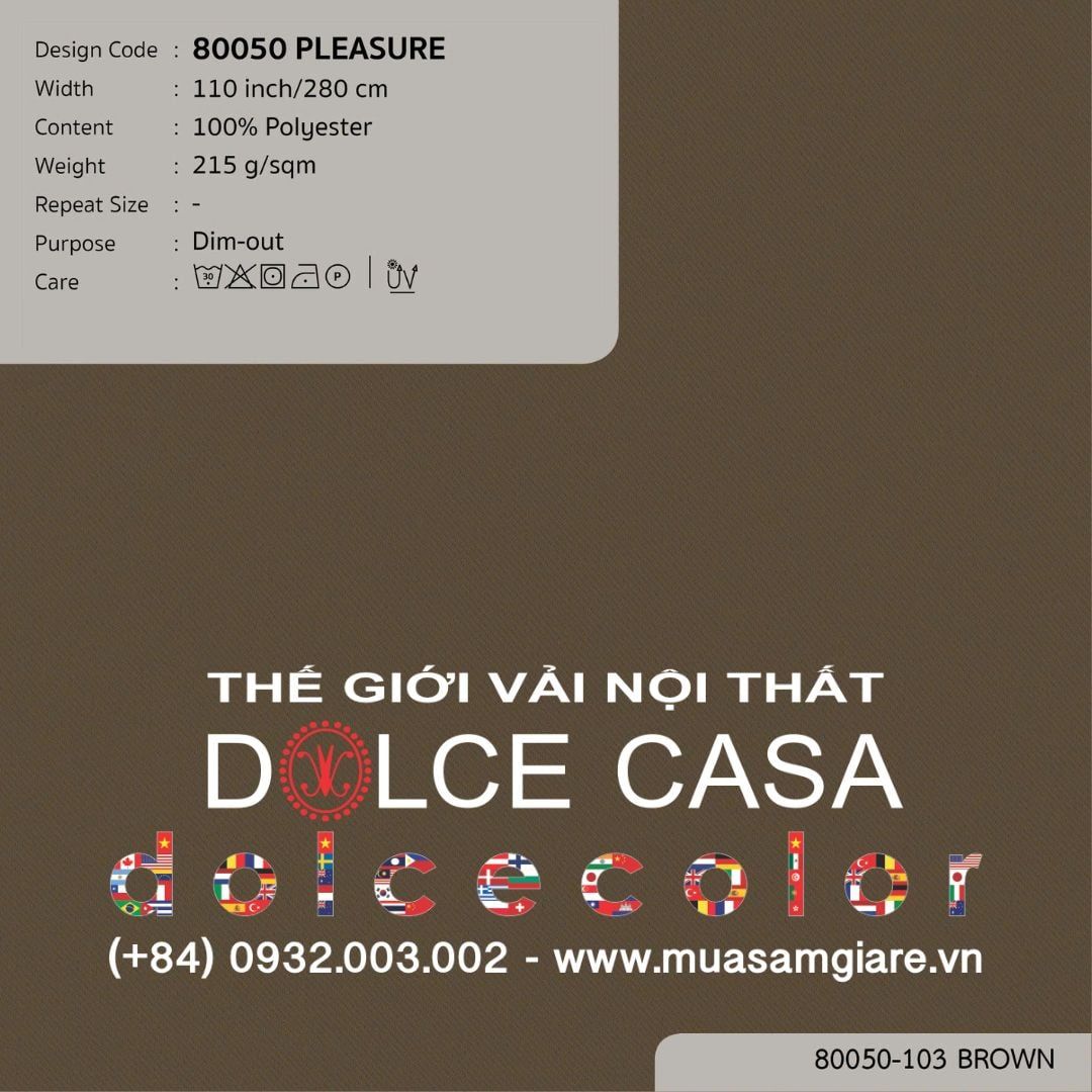  80050 vải giảm sáng PLEASURE 10 màu copyright 2022 