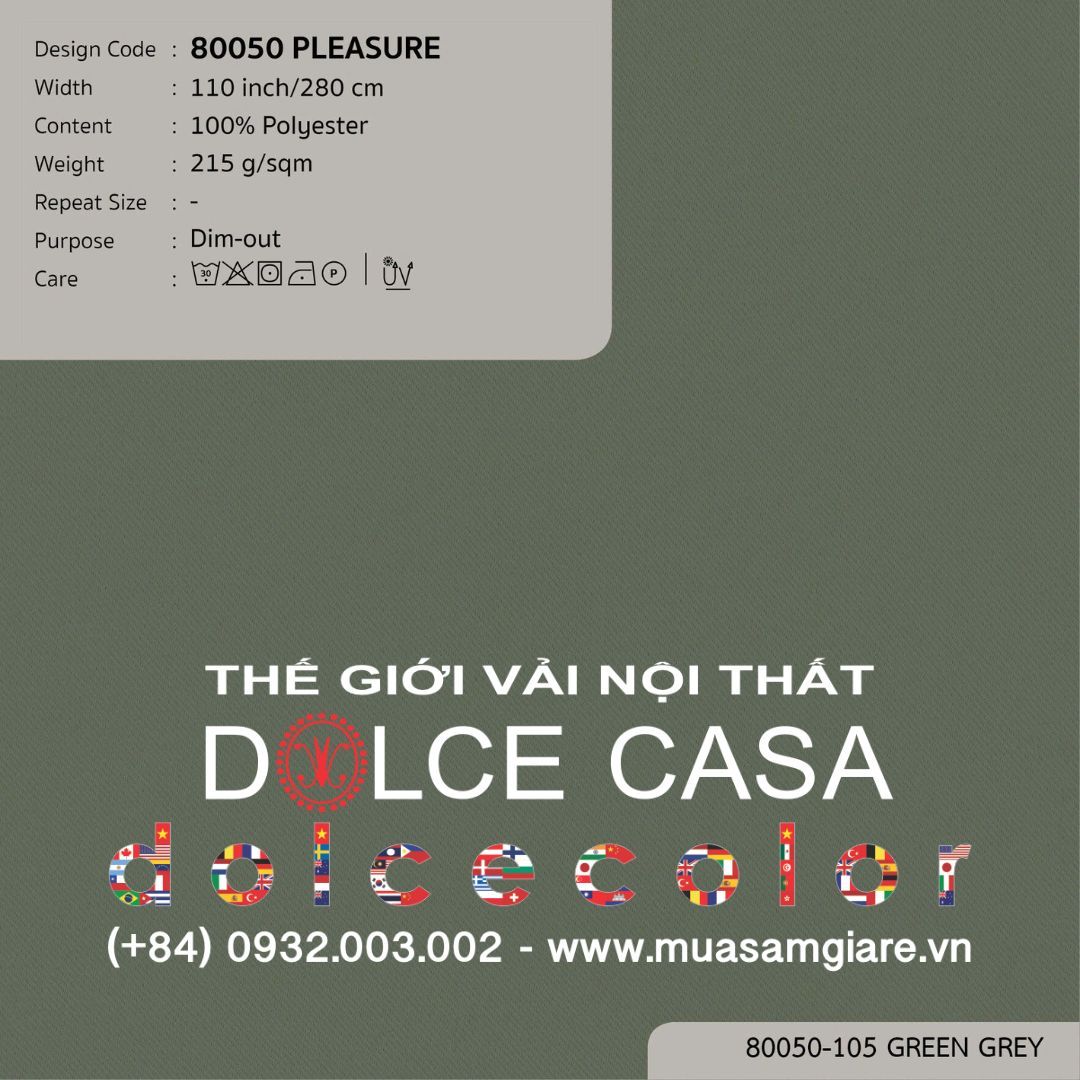  80050 vải giảm sáng PLEASURE 10 màu copyright 2022 