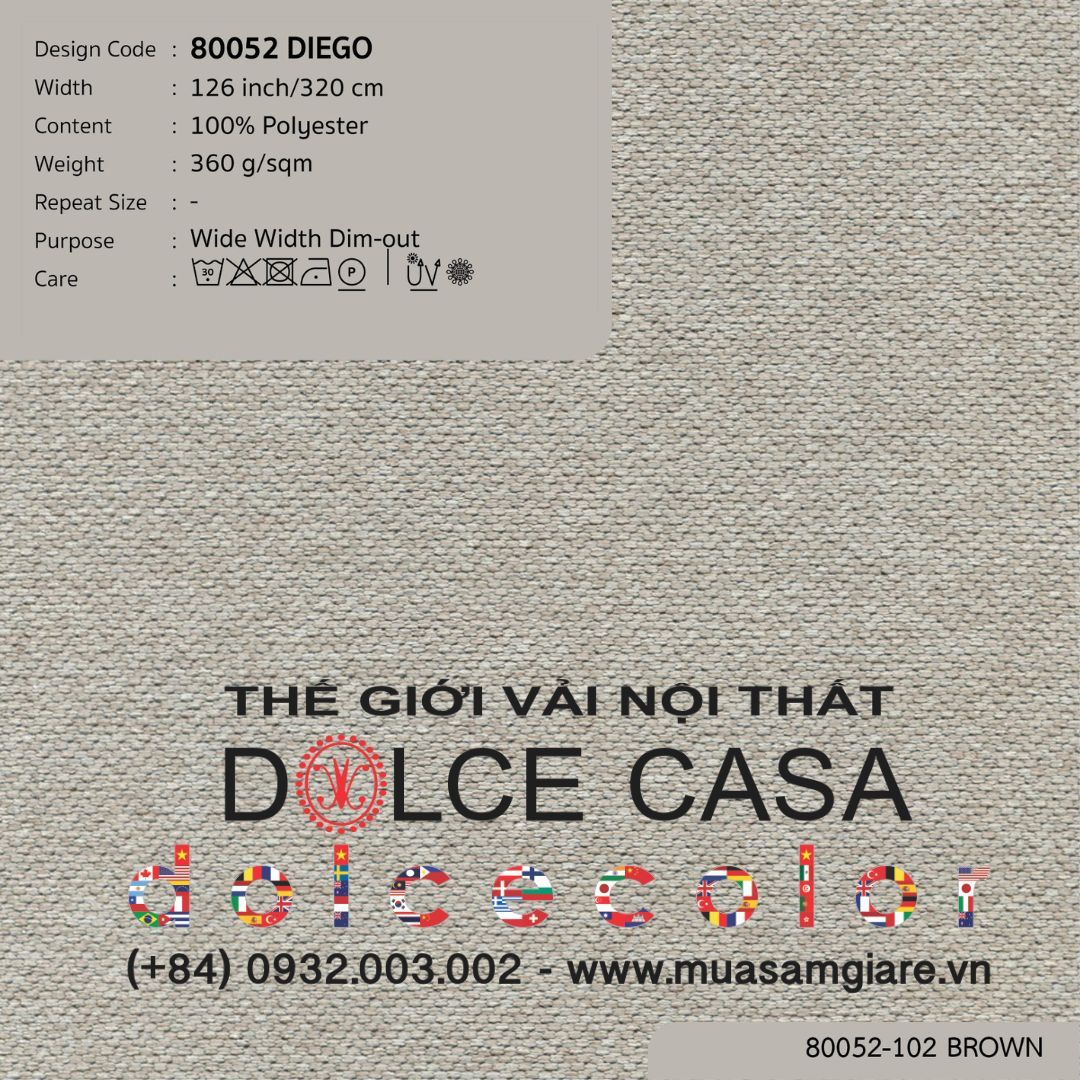  80052 vải giảm sáng DIEGO 4 màu copyright 2024 