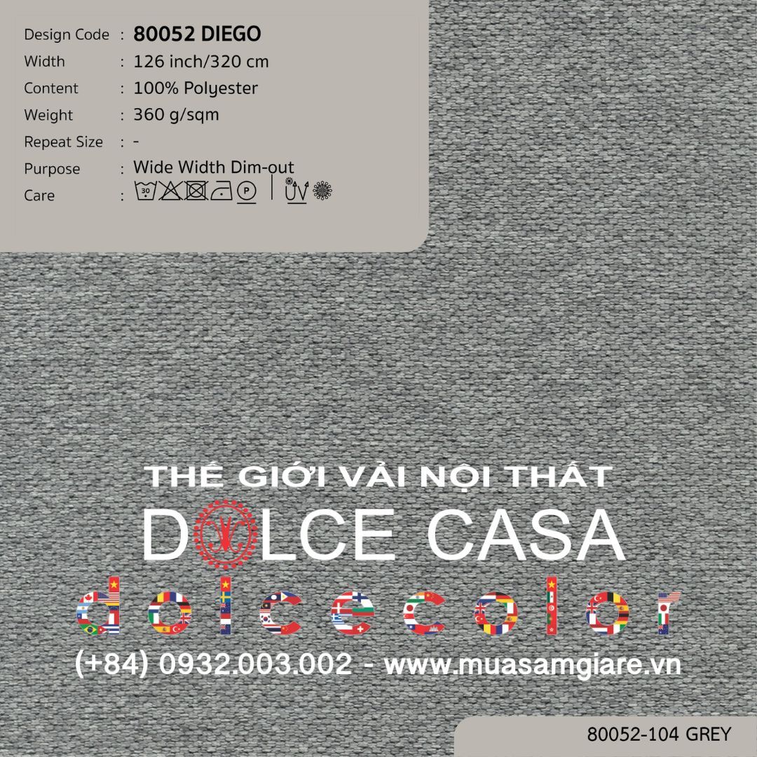  80052 vải giảm sáng DIEGO 4 màu copyright 2024 