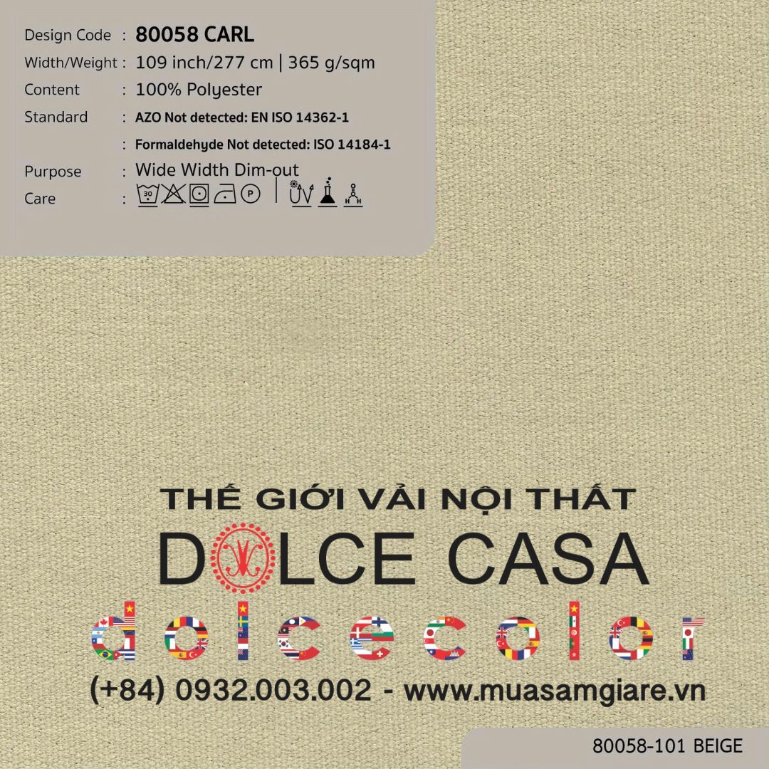  80058 CARL 8 màu Nitas drapery copyright 2025 