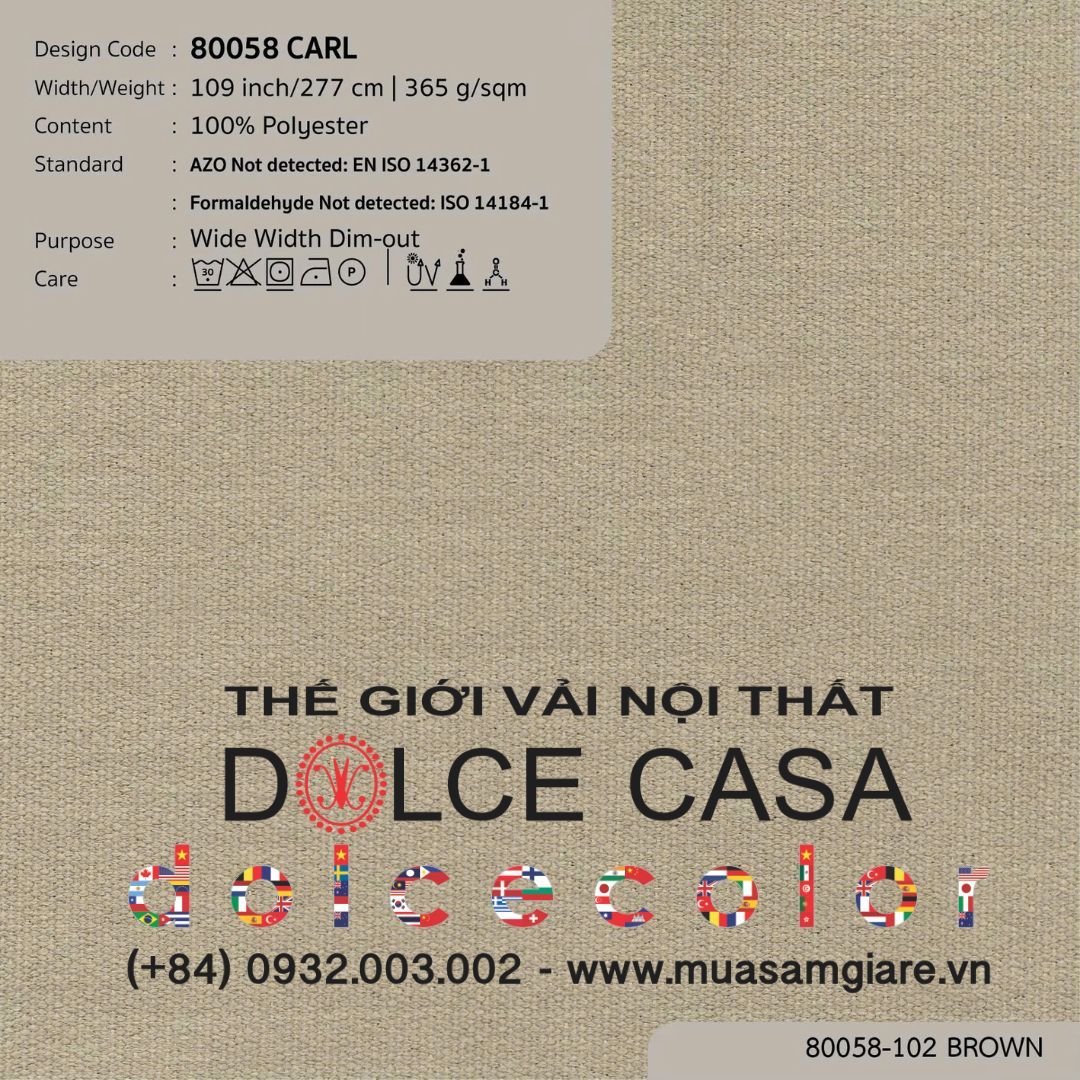  80058 CARL 8 màu Nitas drapery copyright 2025 