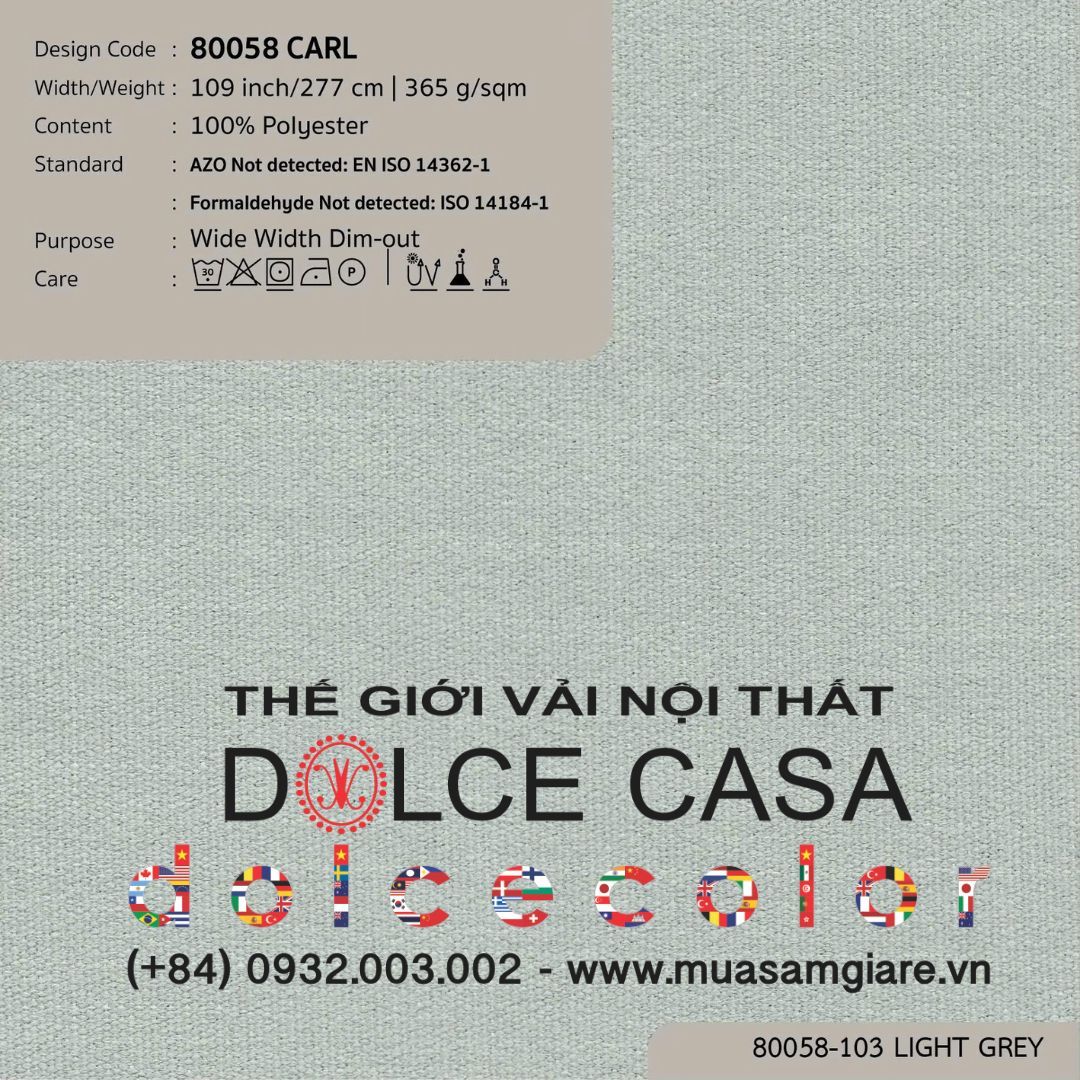  80058 CARL 8 màu Nitas drapery copyright 2025 