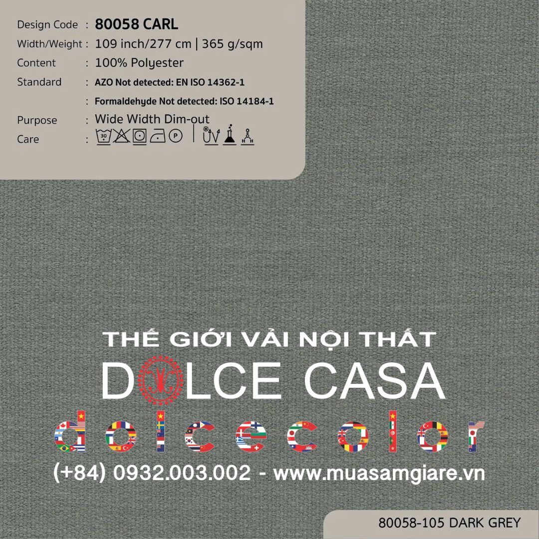  80058 CARL 8 màu Nitas drapery copyright 2025 