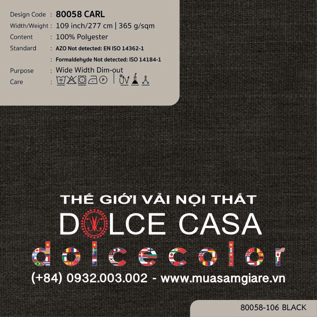  80058 CARL 8 màu Nitas drapery copyright 2025 