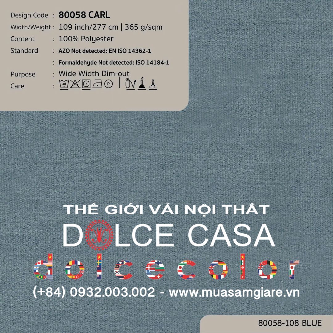  80058 CARL 8 màu Nitas drapery copyright 2025 