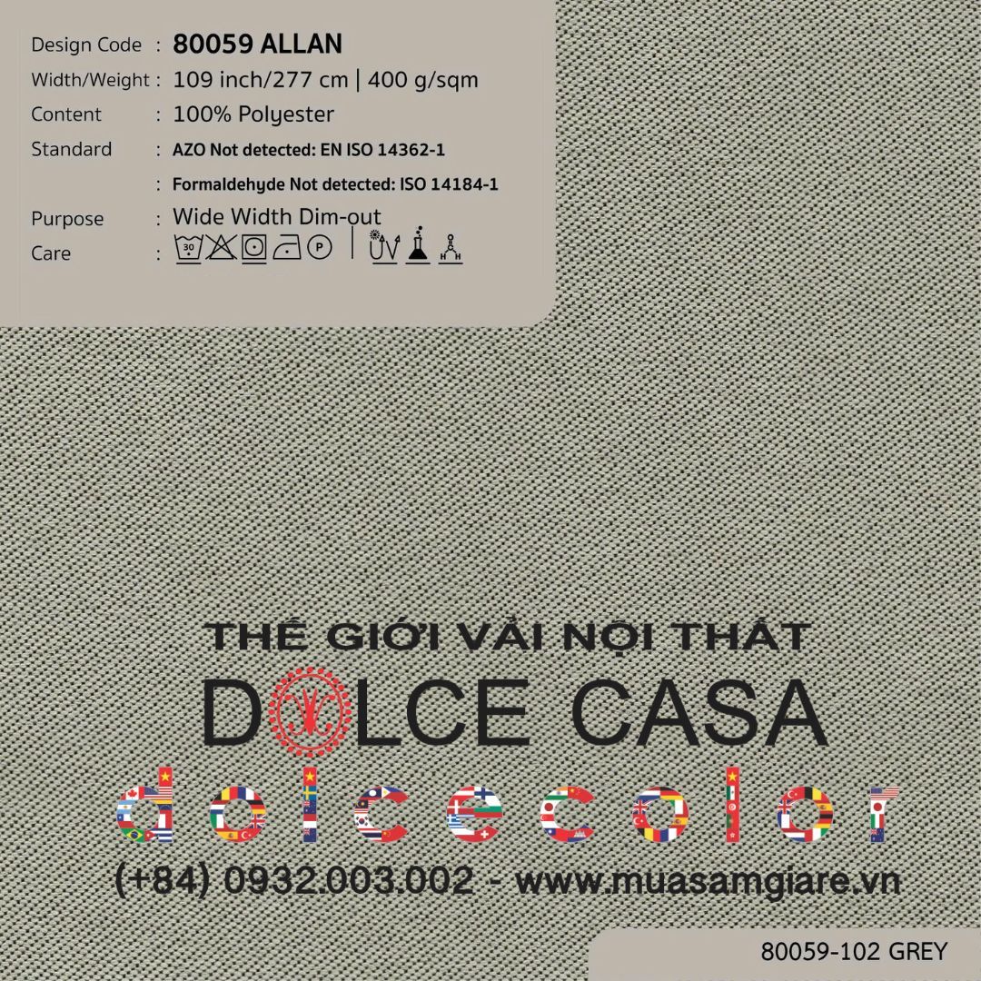  80059 ALAN 2 màu Nitas drapery copyright 2025 