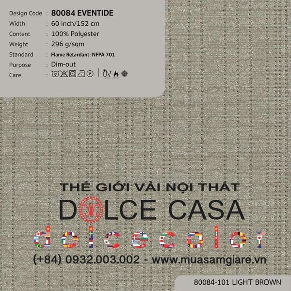  80084 vải giảm sáng EVENTIDE 4 màu copyright 2023 