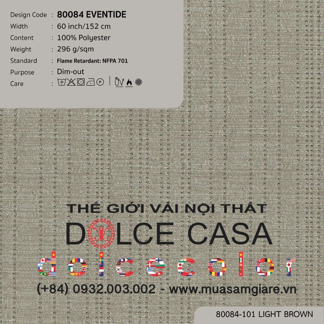  80084 vải giảm sáng EVENTIDE 4 màu copyright 2023 