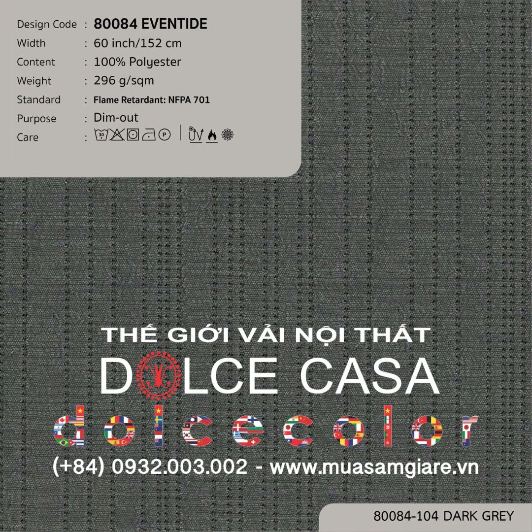  80084 vải giảm sáng EVENTIDE 4 màu copyright 2023 