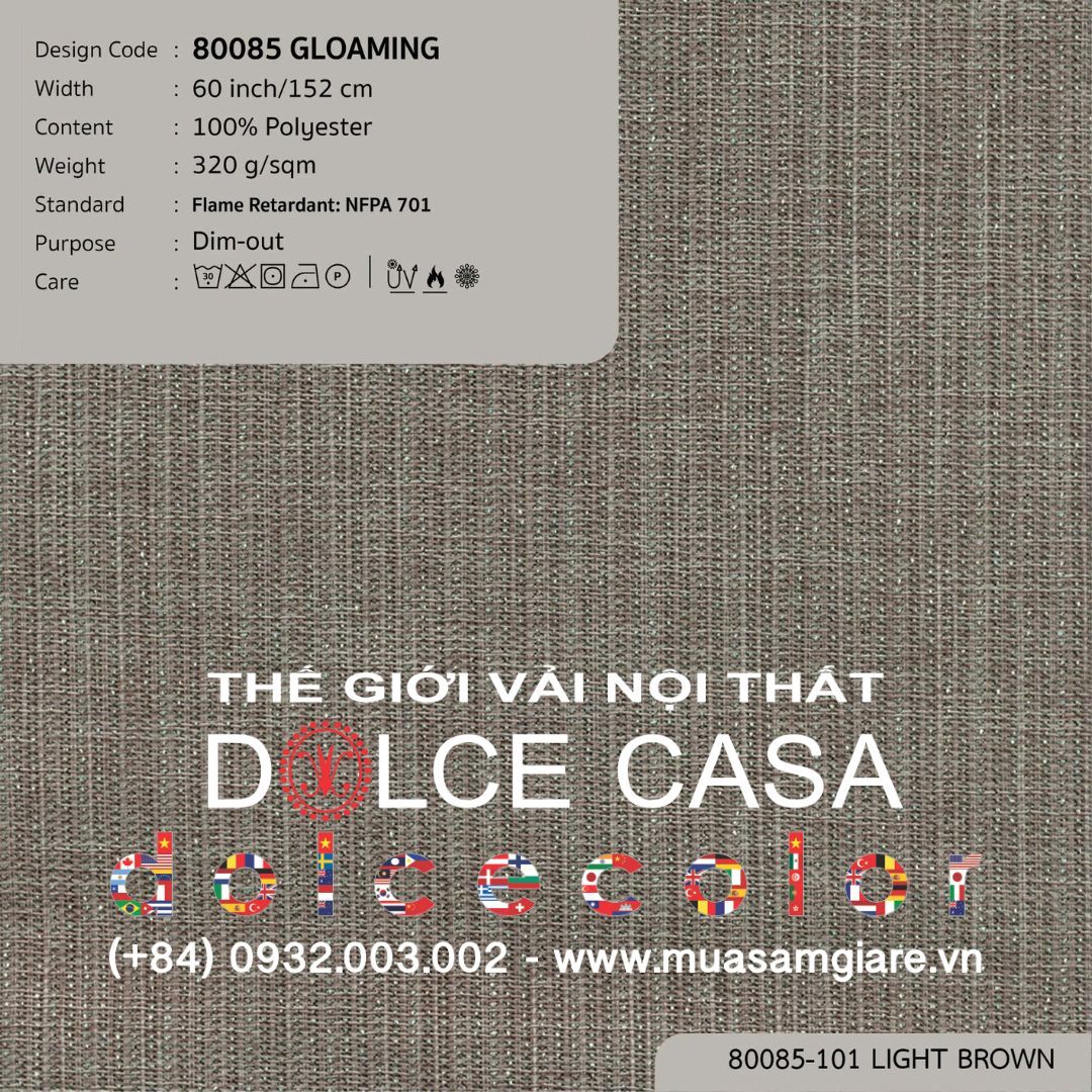  80085 vải giảm sáng GLOAMING 4 màu copyright 2023 