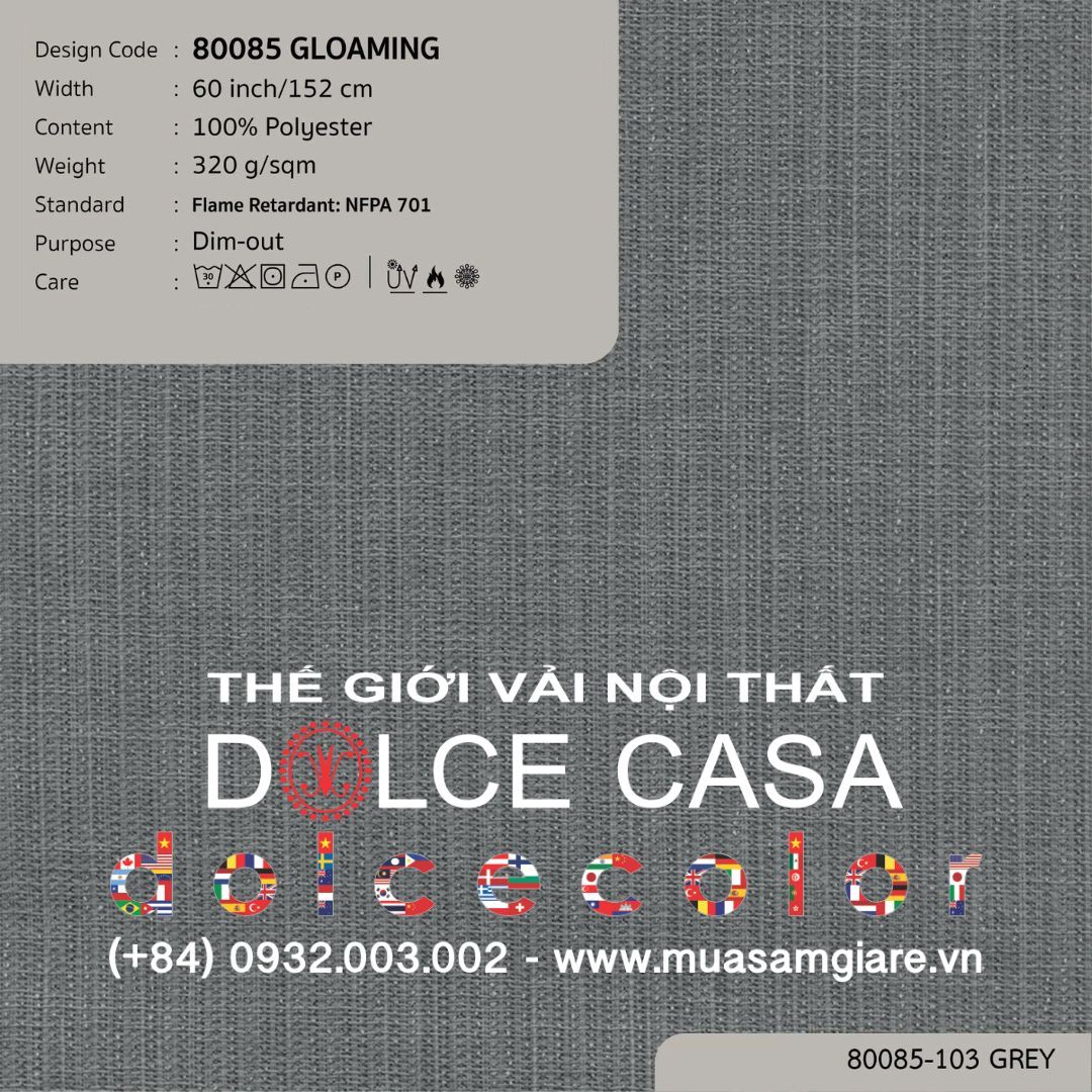  80085 vải giảm sáng GLOAMING 4 màu copyright 2023 
