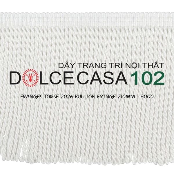  2026 dây viền tua rua xoắn FRANGES TORSE 33228 có sẵn tại kho nhà SX 