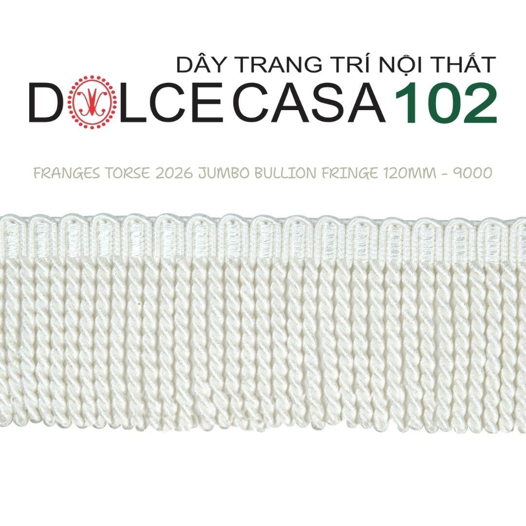  FRANGES TORSE XL 2026 dây viền tua rua xoắn cỡ đại có tại kho nhà SX 