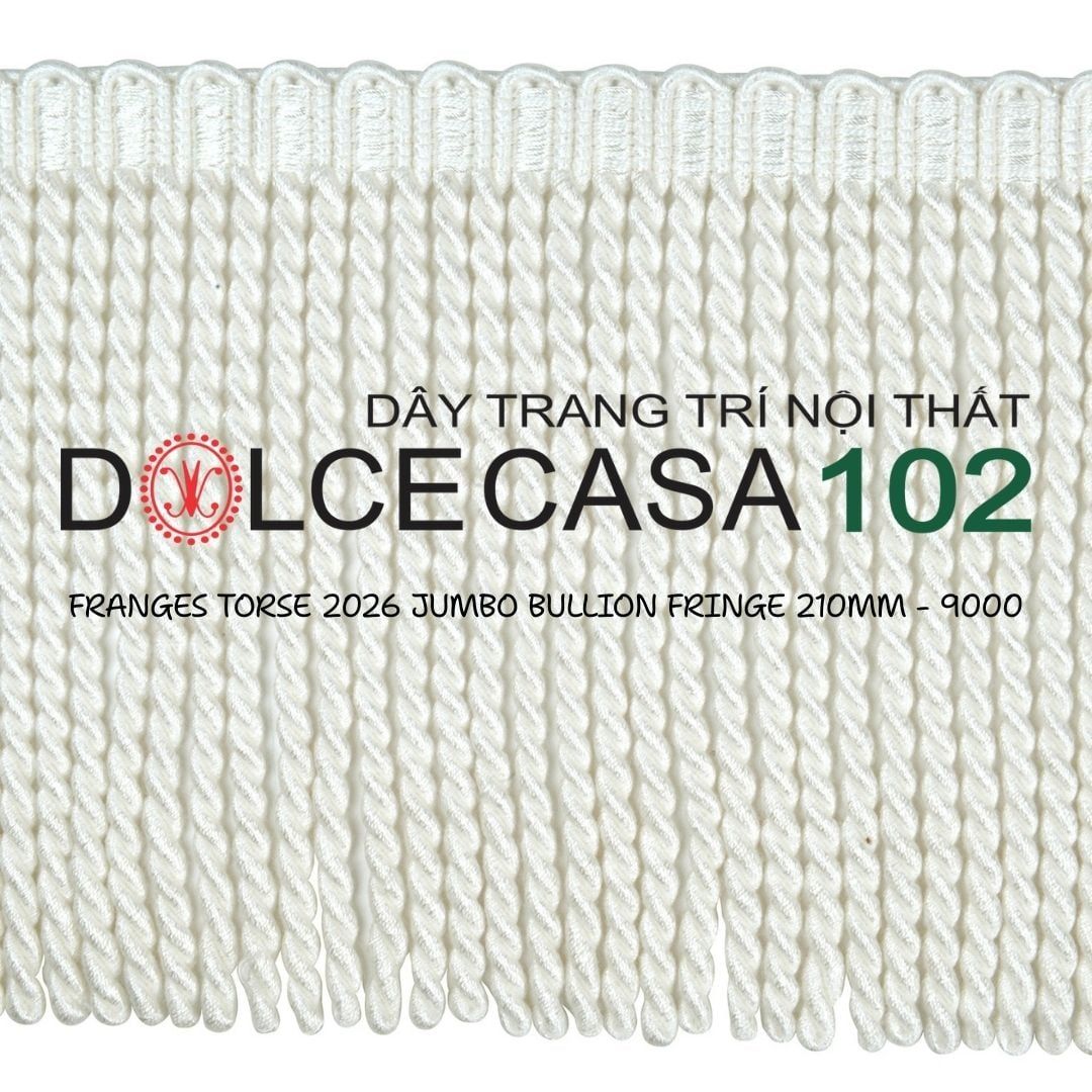  FRANGES TORSE XL 2026 dây viền tua rua xoắn cỡ đại có tại kho nhà SX 