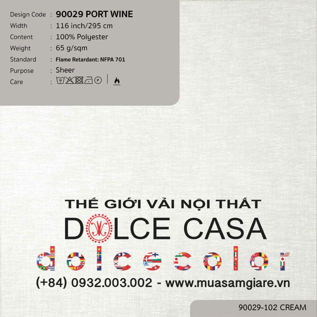  90029 vải màn rèm gió PORT WINE 5 màu copyright 2022 