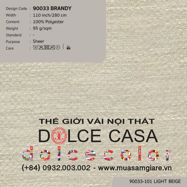  90033 vải màn rèm gió BRANDY 10 màu copyright 2022 