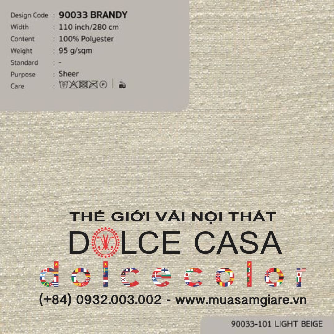  90033 vải màn rèm gió BRANDY 10 màu copyright 2022 