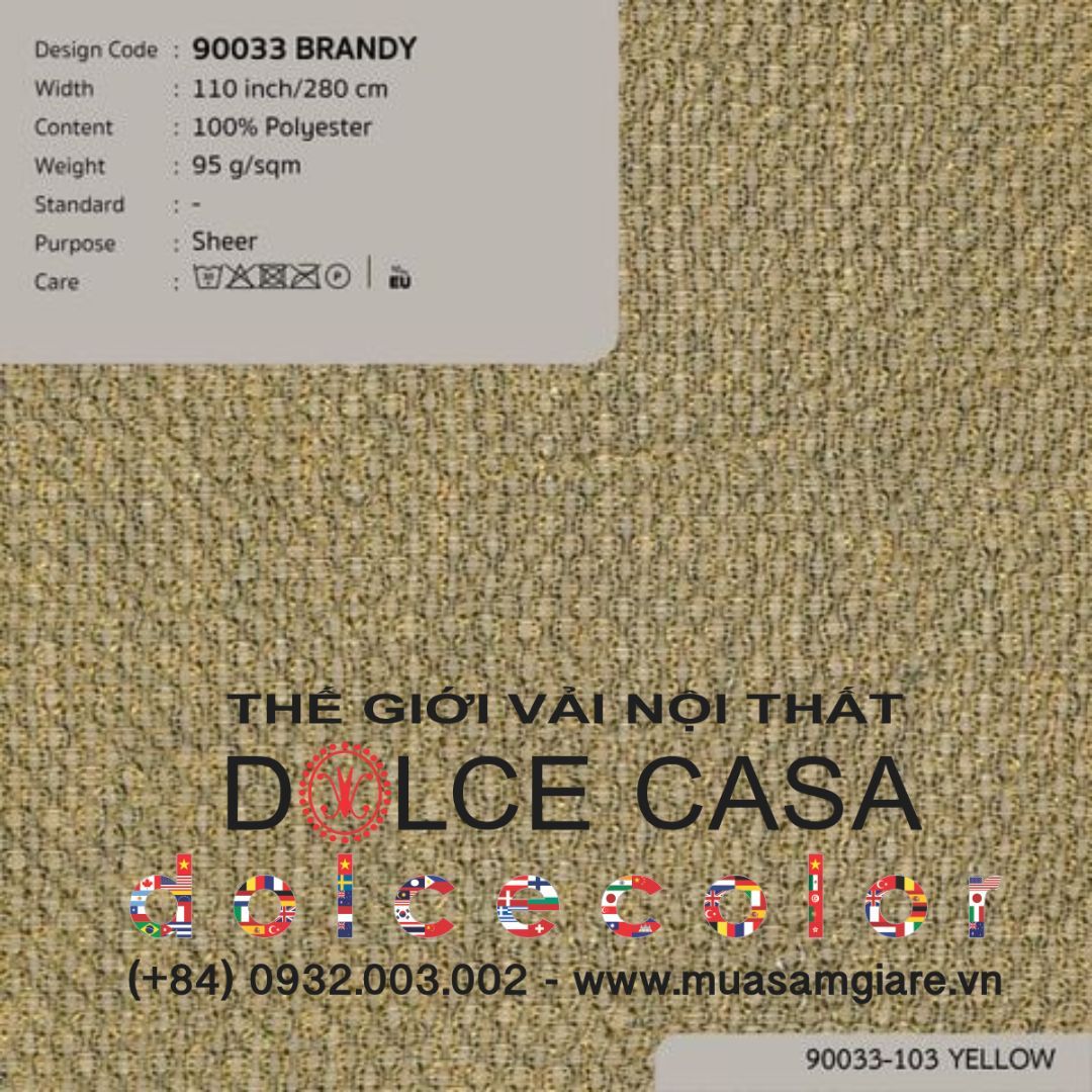  90033 vải màn rèm gió BRANDY 10 màu copyright 2022 